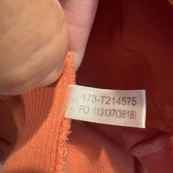 Tommy Bahama Sweater Mens Large Orange Cotton Quarter Zip Marlin Logo Pullover - Picture 12 of 13